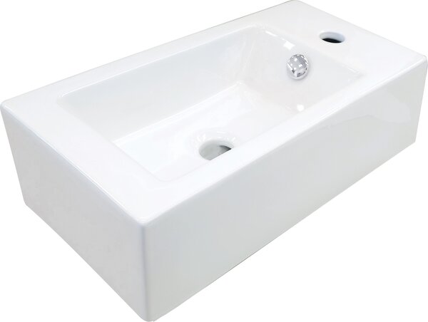 Deante Square lavoar 50.5x25.5 cm dreptunghiular clasică-de blat alb luciu CGS_6U2R