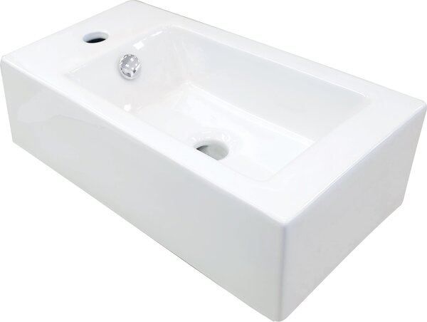 Deante Square lavoar 50.5x25.5 cm dreptunghiular clasică-de blat alb luciu CGS_6U2L