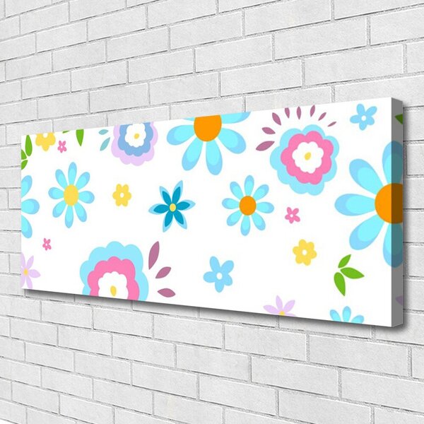 Tablou pe panza canvas Flori Art Multi