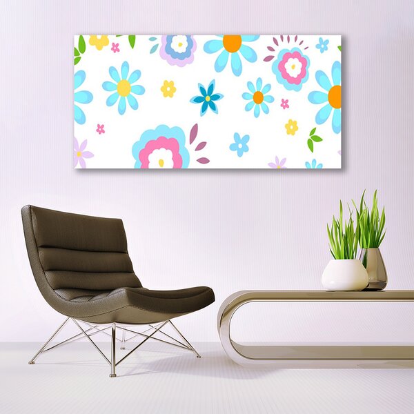 Tablou pe panza canvas Flori Art Multi