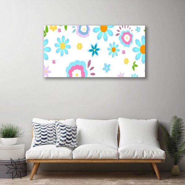 Tablou pe panza canvas Flori Art Multi