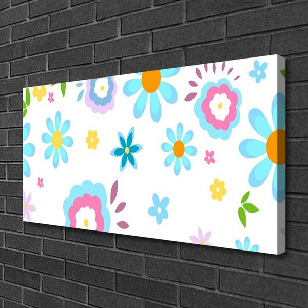 Tablou pe panza canvas Flori Art Multi
