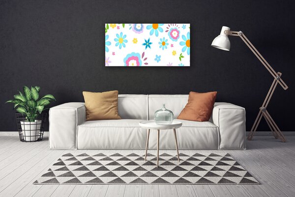 Tablou pe panza canvas Flori Art Multi