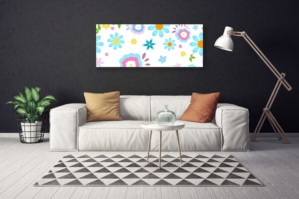 Tablou pe panza canvas Flori Art Multi