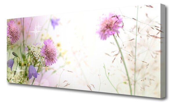 Tablou pe panza canvas Flori Floral Roz Verde