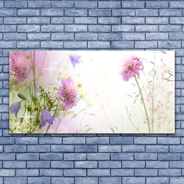 Tablou pe panza canvas Flori Floral Roz Verde