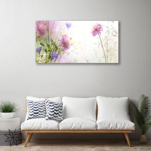 Tablou pe panza canvas Flori Floral Roz Verde
