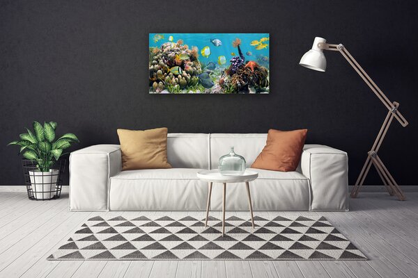 Tablou pe panza canvas Coral Reef Natura Multi