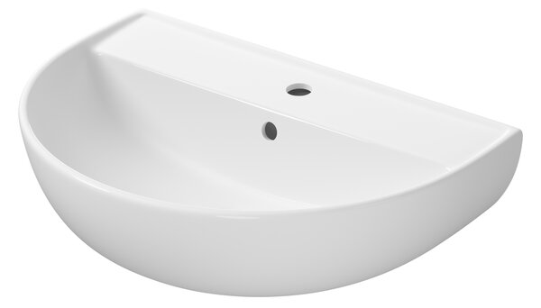 Cersanit Ovida lavoar 61x43.5 cm semicircular clasică alb luciu K36-032