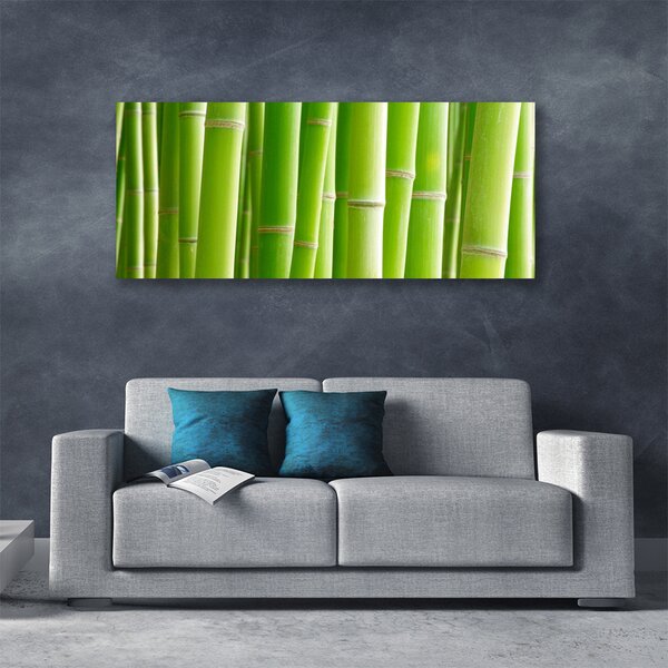 Tablou pe panza canvas Bamboo Tulpini Floral Verde