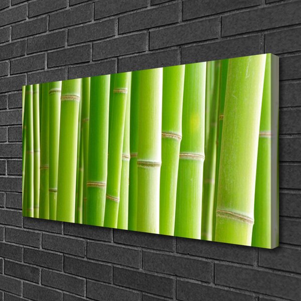Tablou pe panza canvas Bamboo Tulpini Floral Verde