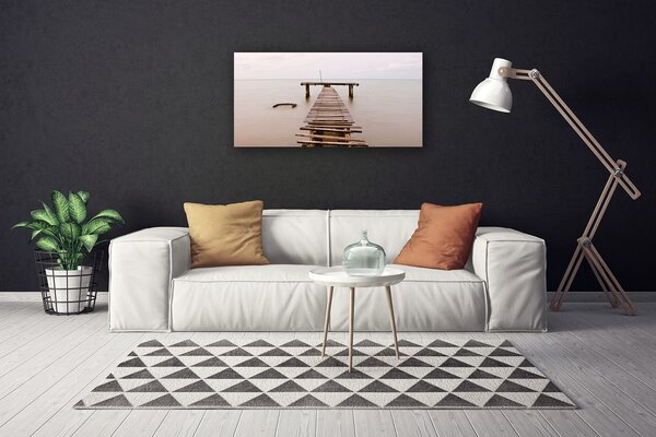 Tablou pe panza canvas Podul Arhitectura Sepia