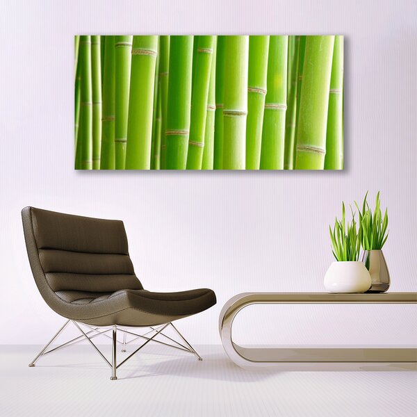 Tablou pe panza canvas Bamboo Tulpini Floral Verde