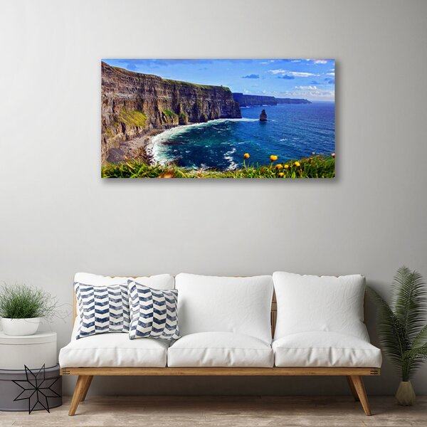 Tablou pe panza canvas Gulf Peisaj Maro Albastru Verde