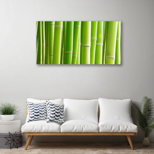 Tablou pe panza canvas Bamboo Tulpini Floral Verde