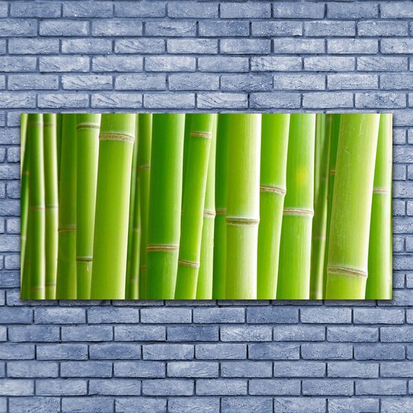 Tablou pe panza canvas Bamboo Tulpini Floral Verde