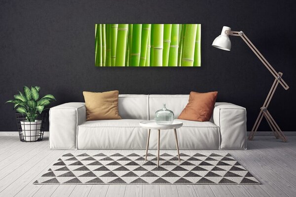 Tablou pe panza canvas Bamboo Tulpini Floral Verde