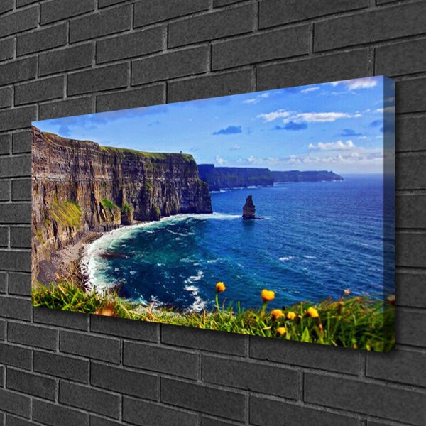 Tablou pe panza canvas Gulf Peisaj Maro Albastru Verde