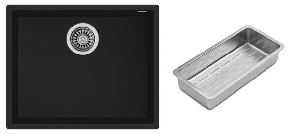 Set chiuveta Tegranit Teka Square 115230020, inserție scurgătoare Teka 40199072