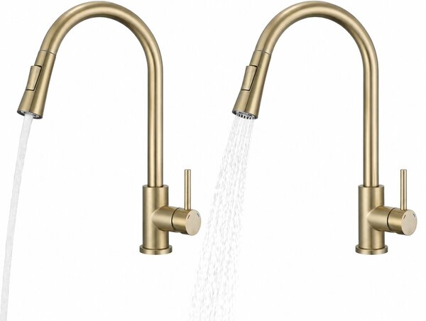 Ruvetti Edera baterie bucătărie pe picior aur/aur vechi 1003PVDCH
