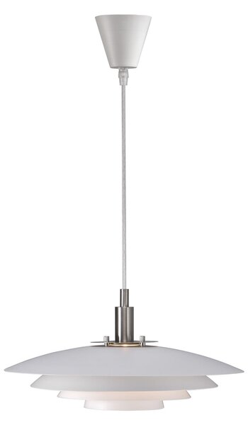 Nordlux Lampă suspendată Bretagne, planuri multiple, alb, reglabil, Alb, Camera de zi / sufragerie, Metal, Scandinavă