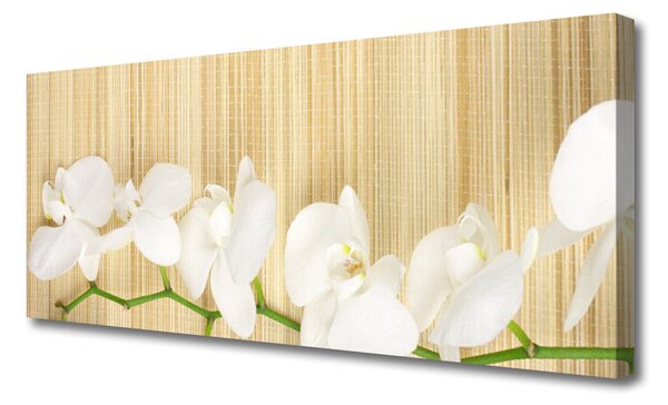 Tablou pe panza canvas Flori Floral alb