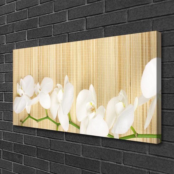 Tablou pe panza canvas Flori Floral alb