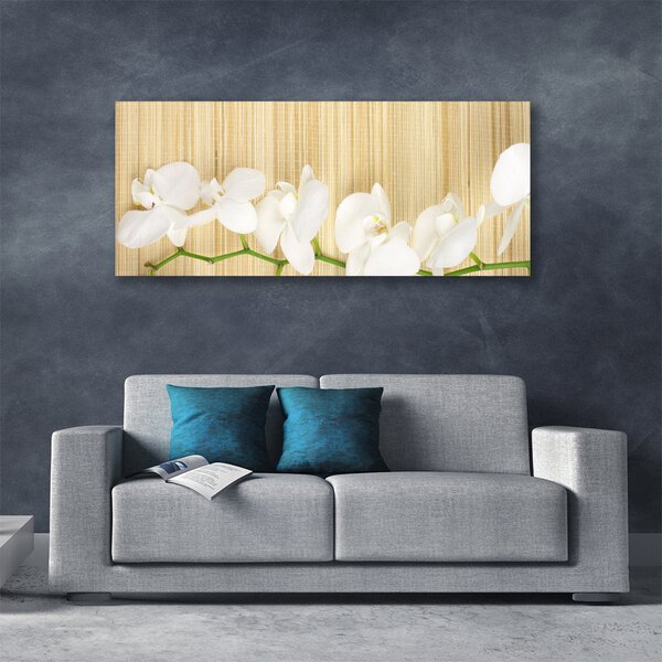Tablou pe panza canvas Flori Floral alb