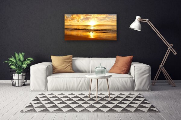 Tablou pe panza canvas Sea Sun Peisaj Galben