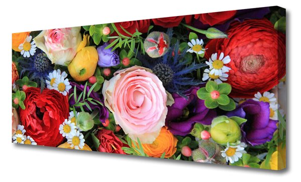 Tablou pe panza canvas Flori Floral Multi