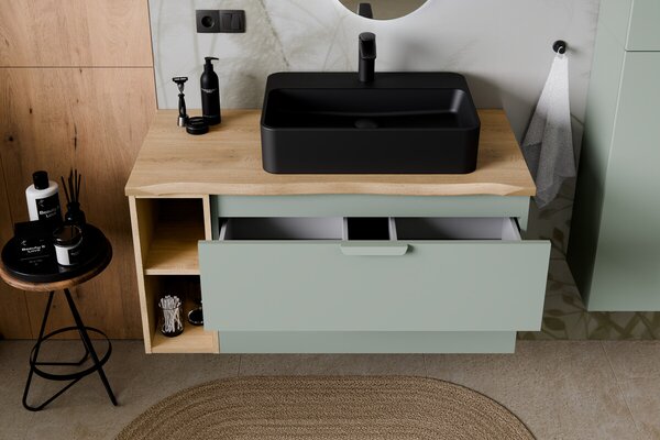 Comad Aster Green dulap 80x45.6x50 cm sub chiuveta pe perete verde ASTER GREEN 82-80-46-2S