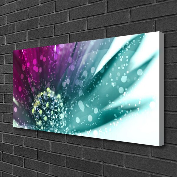 Tablou pe panza canvas Flower Art Roșu Albastru