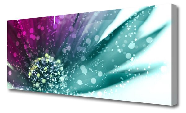 Tablou pe panza canvas Flower Art Roșu Albastru