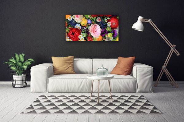 Tablou pe panza canvas Flori Floral Multi