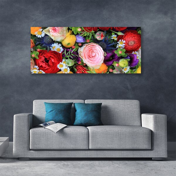 Tablou pe panza canvas Flori Floral Multi