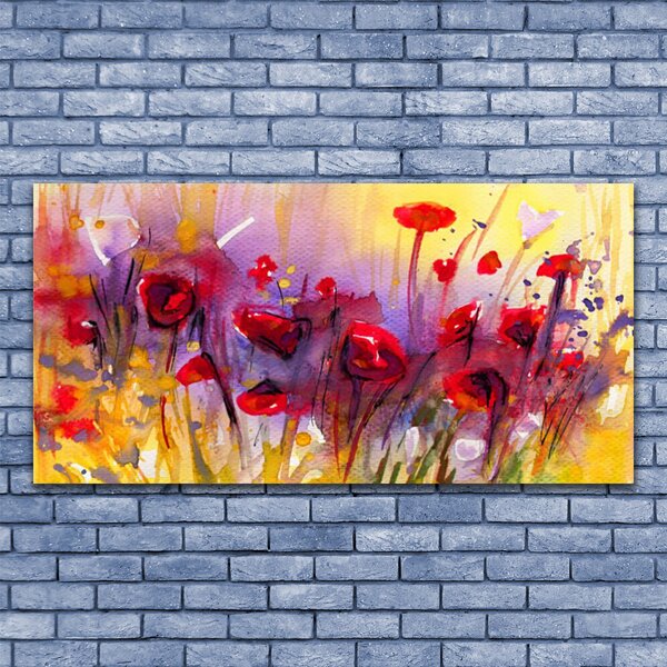 Tablou pe panza canvas Flori Art Multi