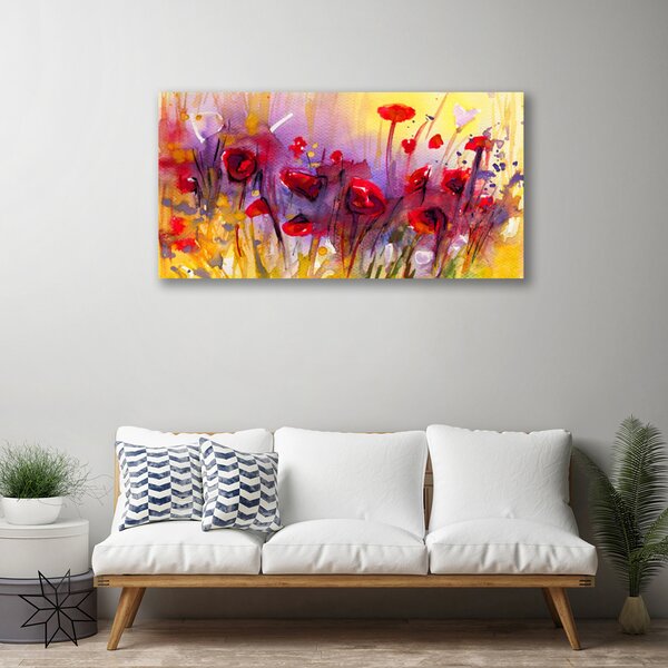 Tablou pe panza canvas Flori Art Multi
