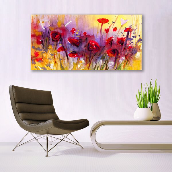 Tablou pe panza canvas Flori Art Multi