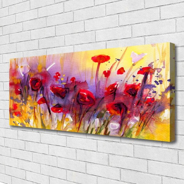 Tablou pe panza canvas Flori Art Multi