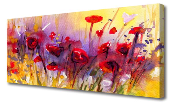 Tablou pe panza canvas Flori Art Multi