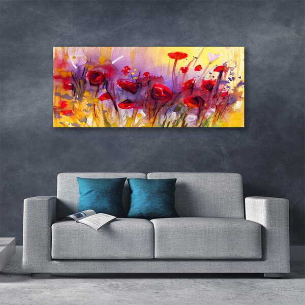 Tablou pe panza canvas Flori Art Multi