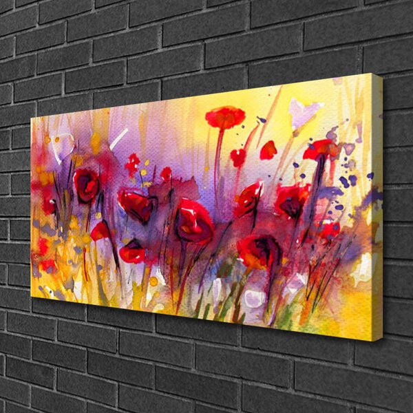 Tablou pe panza canvas Flori Art Multi