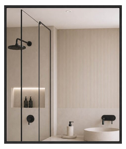 Baltica Design Aluma oglindă 40x60 cm dreptunghiular negru 5904107933436