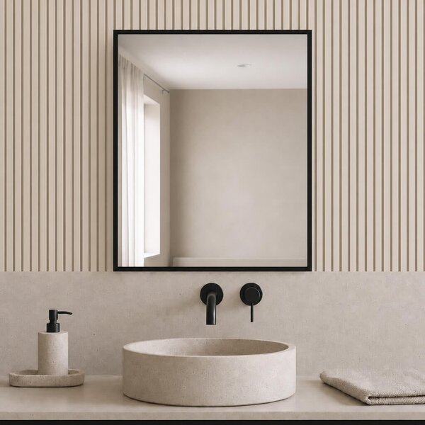 Baltica Design Aluma oglindă 40x60 cm dreptunghiular negru 5904107933436
