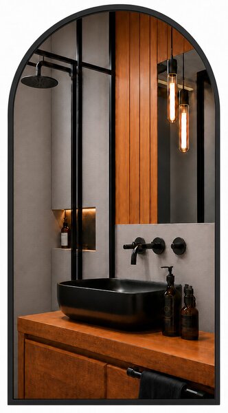Baltica Design Aluma oglindă 50x70 cm negru 5904107933634