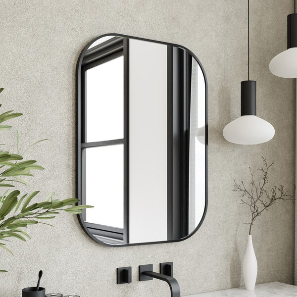 Dubiel Vitrum Luis oglindă 40x60 cm oval negru 5905241012827
