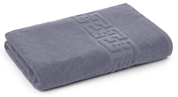 Set 5 Prosoape 50x90 cm Bumbac 500 g/mp Bordura Greceasca, Gri