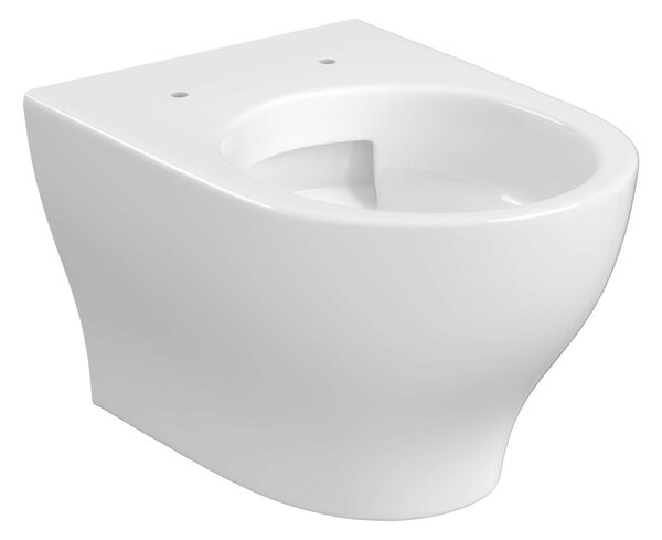 Cersanit Block set vas și capac agăţat fără margine cu spălare turbionară alb lucios S701-942