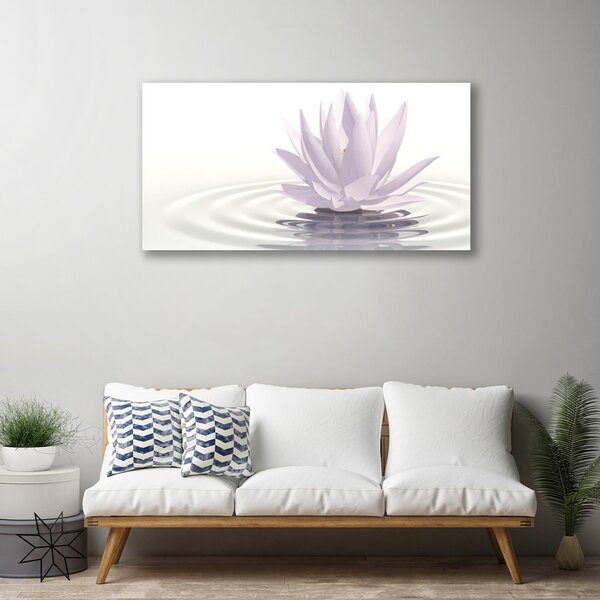 Tablou pe panza canvas Water Flower Art White