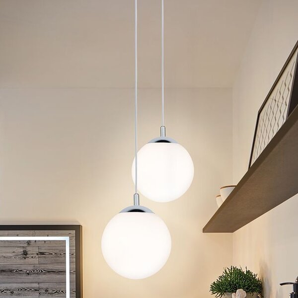 Paulmann Globe lampă suspendată 1x20 W crom-satin 70895